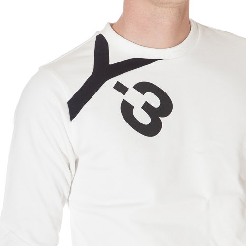 【16春夏清仓折扣】y-3/y-3 男士logo印花图案装饰纯棉针织衫 br