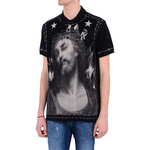 givenchy/纪梵希 男士 纯棉 耶稣印花 短袖t恤 br