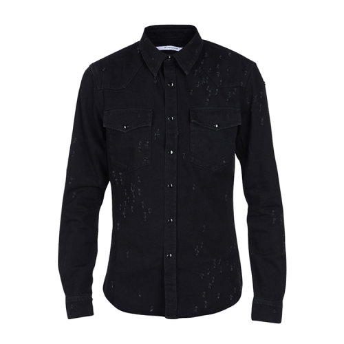 givenchy/纪梵希 男士 纯棉 印花 衬衫 br