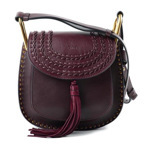 chloe/克洛伊 女士牛皮铆钉与流苏装饰编织细节单肩包 sp