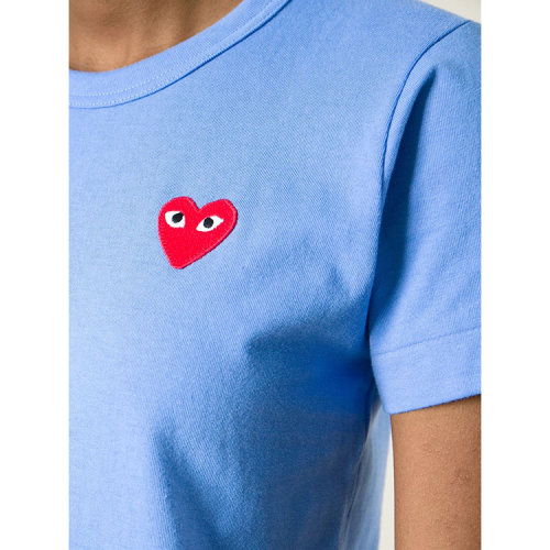 comme des garcons/川久保玲经典桃心胸章女士t恤of m 深蓝色