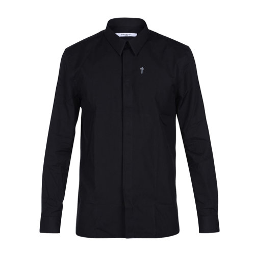 givenchy/纪梵希 男士 纯棉 十字架点缀 衬衫 br