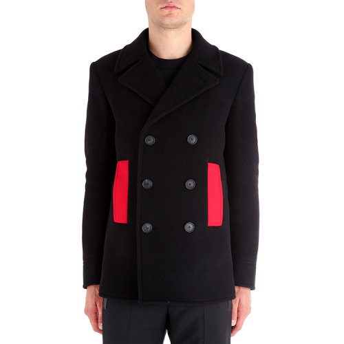 givenchy/纪梵希 羊毛混纺男士外套 46 黑色gb