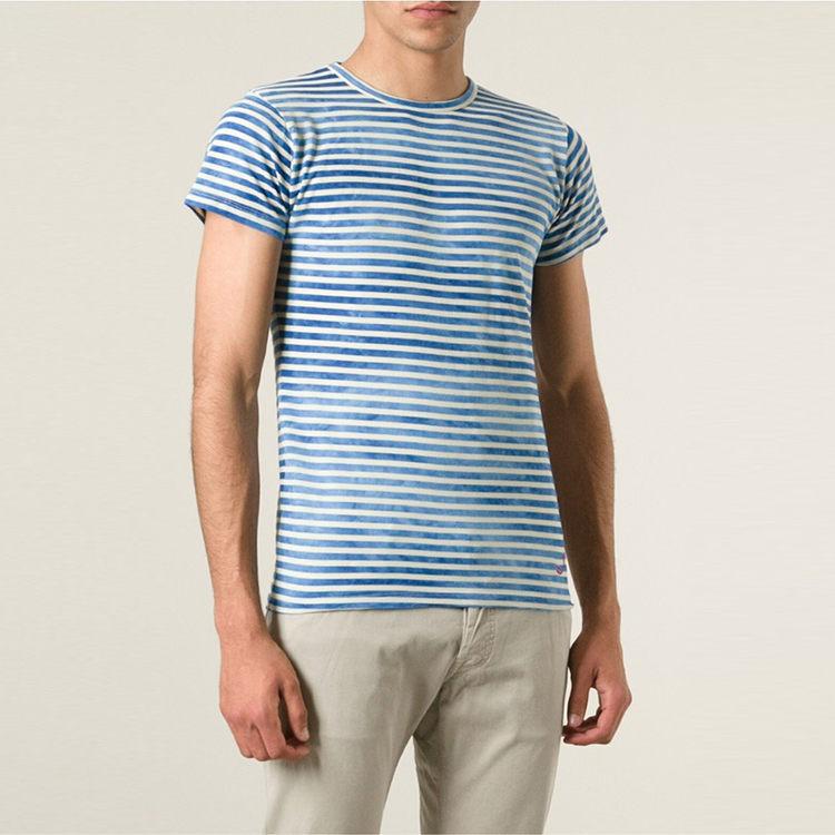 jacob cohen/jacob cohen 多色条纹棉质t恤al m 浅蓝色