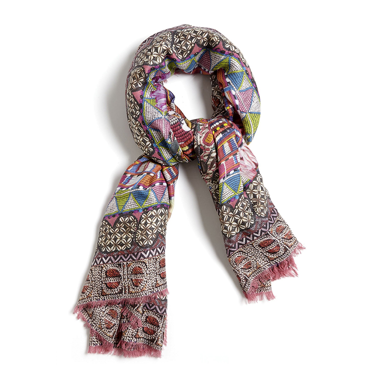 jane carr 莫代尔混纺围巾jungle_square_scarf