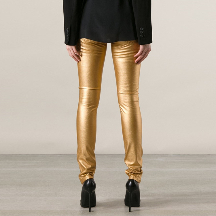 yves saint laurent/圣罗兰女士裤子 30 金色