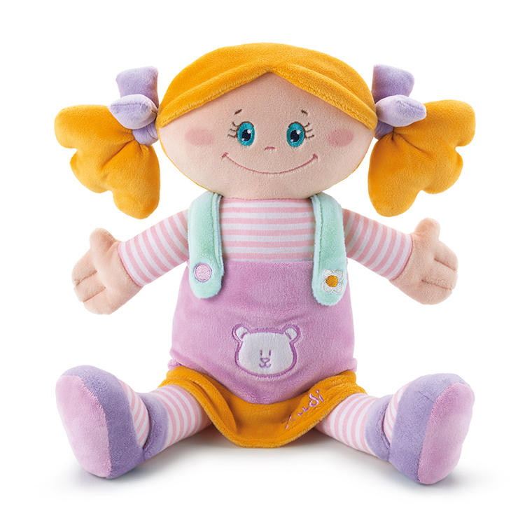 trudi/trudi紫色衣服布娃娃30cm 64077