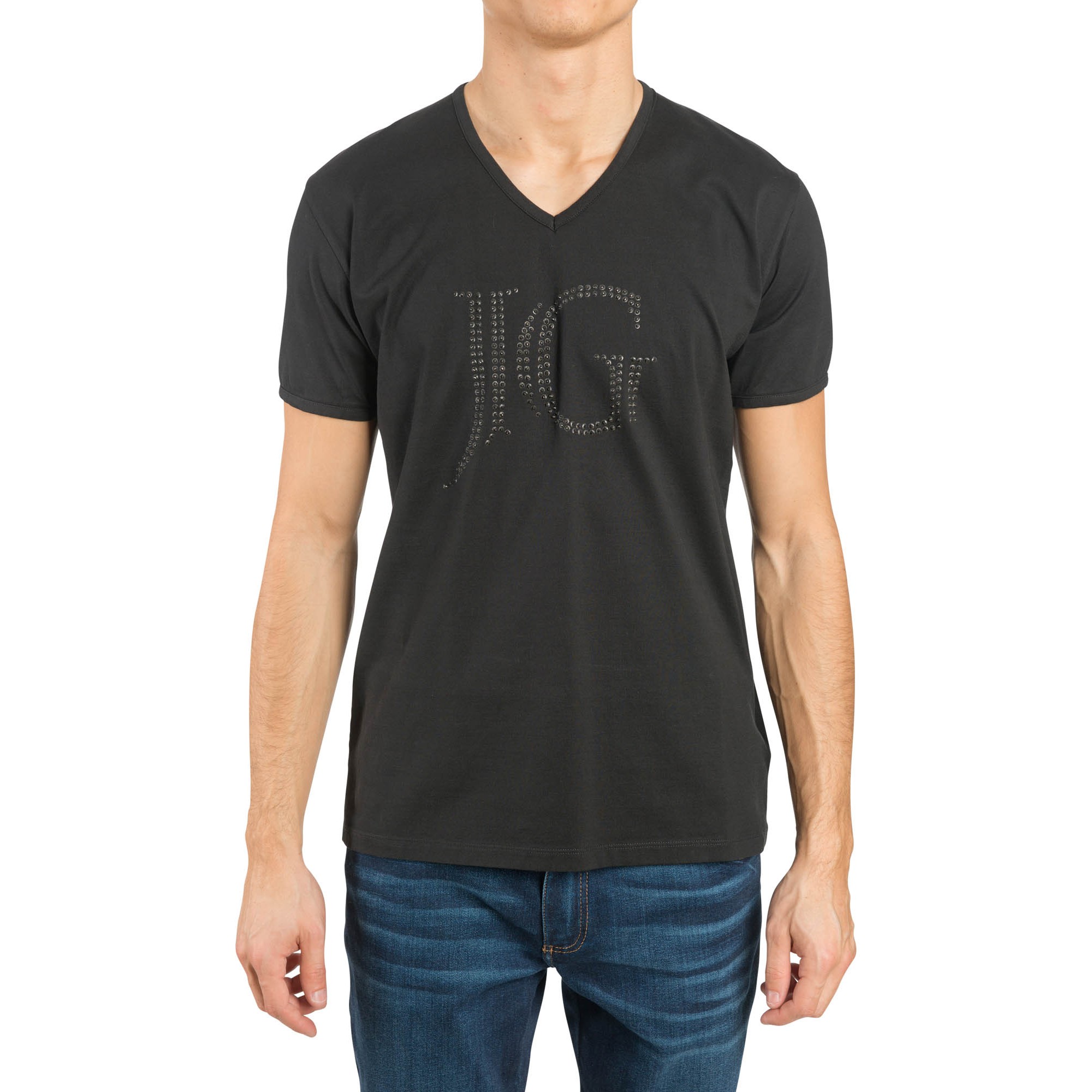 james goldstein/james goldstein纯棉黑色男士t恤1ts02jg black