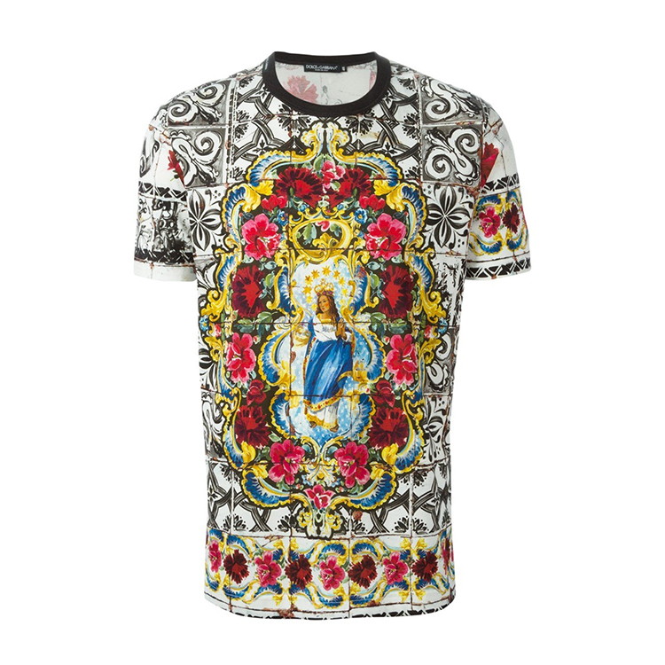 t恤】dolce&gabbana/杜嘉班納 五彩棉質印花t恤al 46 花色【正品 價格