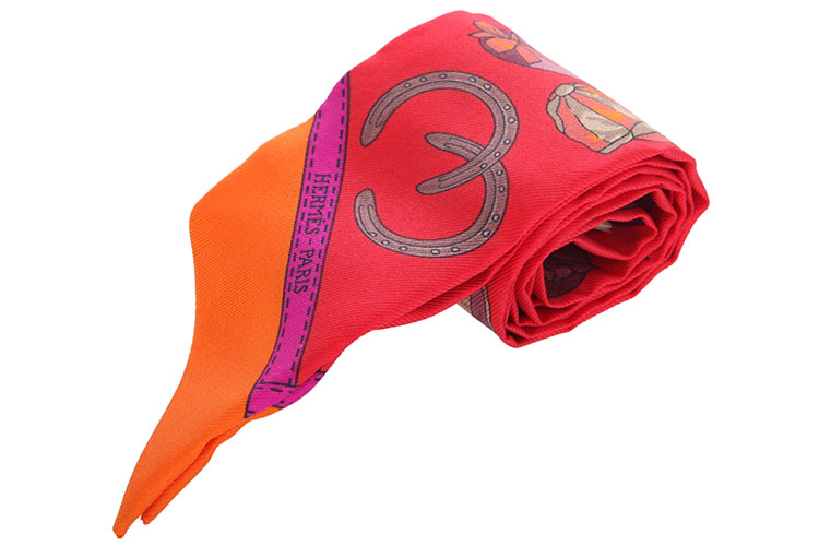hermes(爱马仕) 红色系帽子图案箱包巾