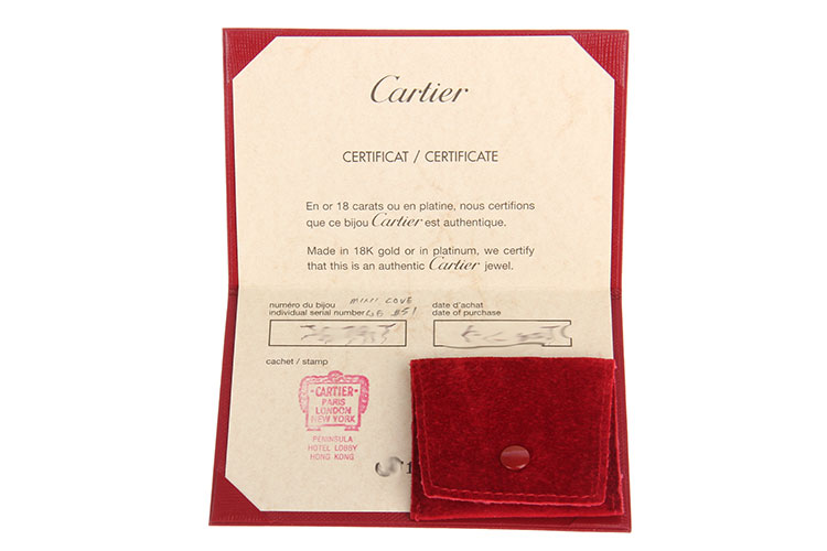 cartier(卡地亚) 18k白金love系列戒指51