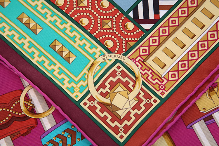 hermes(爱马仕) 手镯图案丝巾90