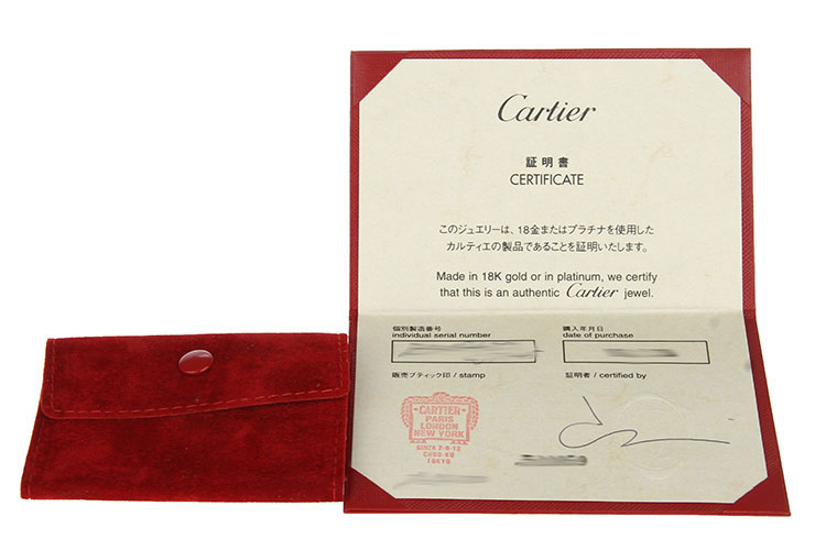 cartier(卡地亞) #18k白金love系列窄版戒指57