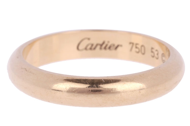 cartier(卡地亞) 750黃金戒指53