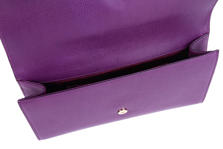 yves saint laurent(圣罗兰) 紫色皮质手包