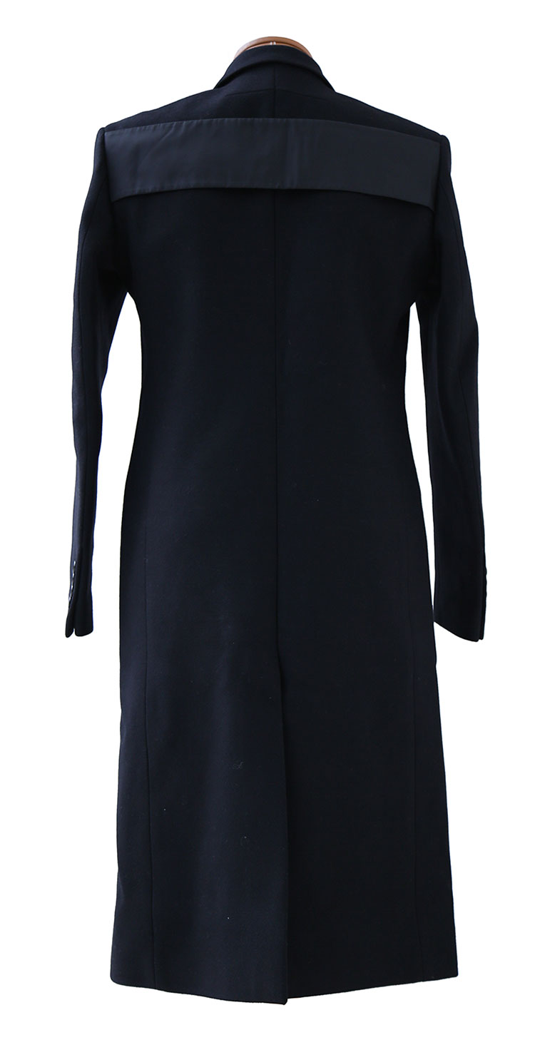 givenchy(纪梵希) 黑色羊毛长款大衣 48