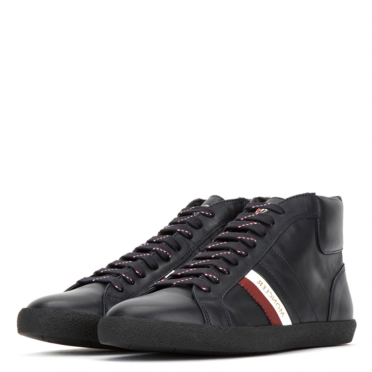 moncler a porter黑色牛皮男士休闲鞋 004260002850_742