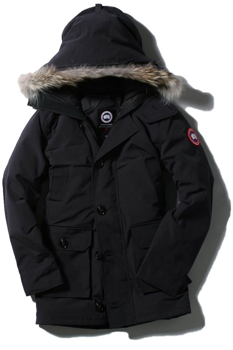 journal standard canada goose brookfield 男士郊狼毛皮草连帽羽绒