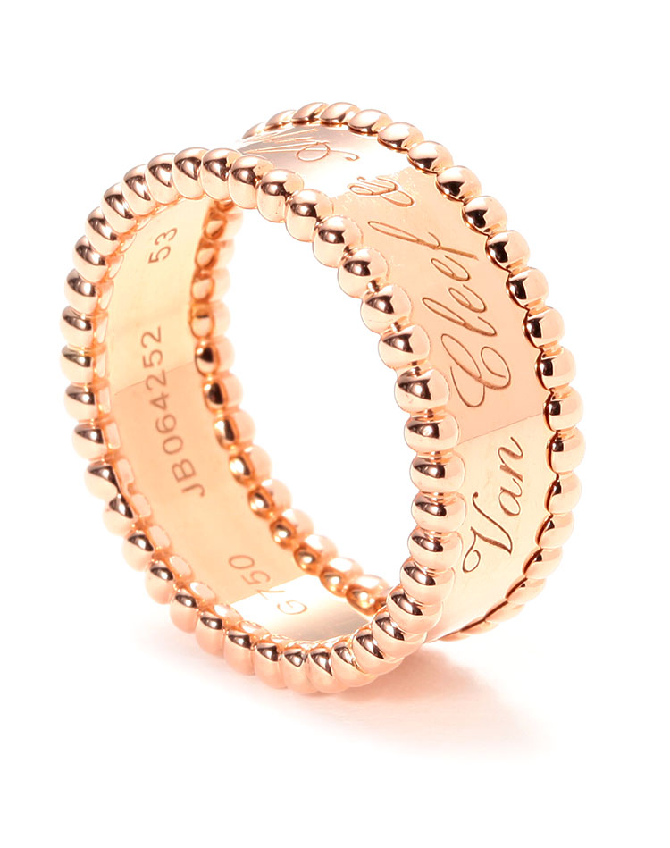van cleef & arpels(梵克雅宝) 18k玫瑰金戒指53