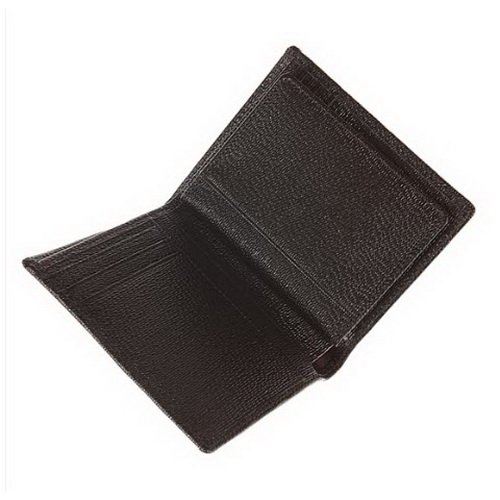 daks/达克斯 男士棕色斜条纹中款牛皮钱包 2028725722