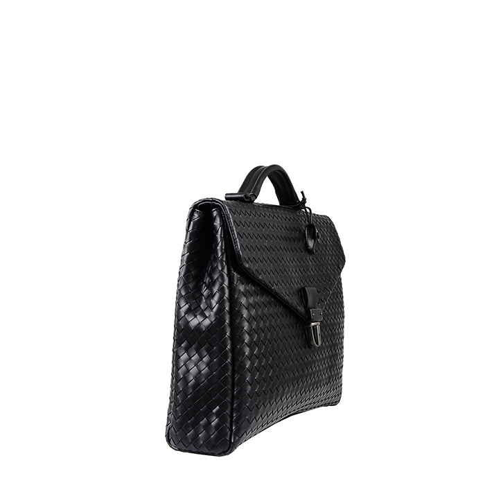 bottega veneta/葆蝶家黑色羊皮男士公文包 113095 v4651 1000 黑色