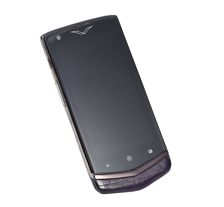 vertu(威图) 紫色鳄鱼皮安卓系统触屏手机