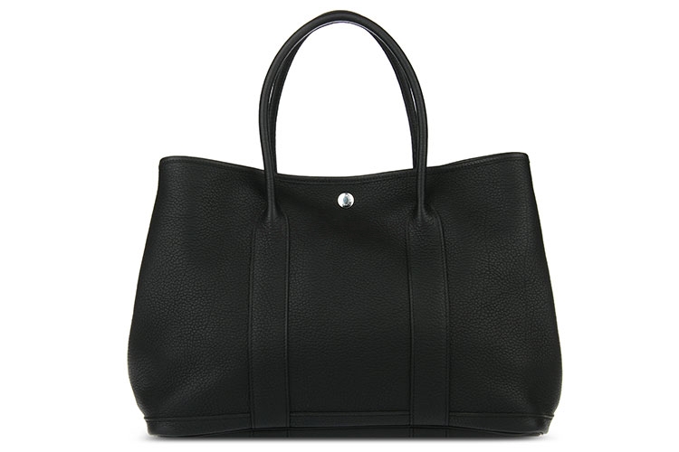 hermes(爱马仕) 黑色皮质手提包