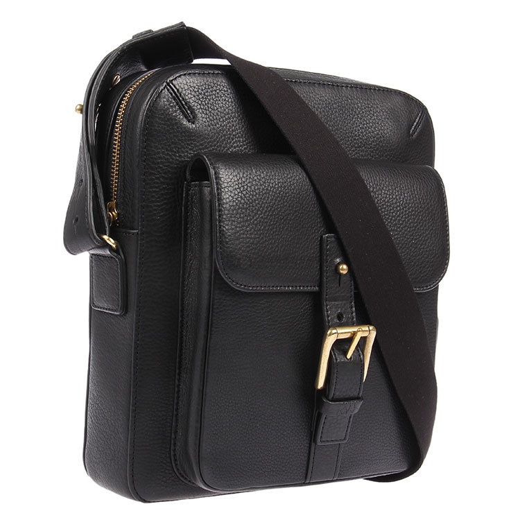 dunhill(登喜路) 黑色皮质斜挎包