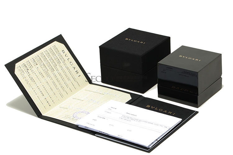 bvlgari(宝格丽) 白金黑陶瓷耳钉