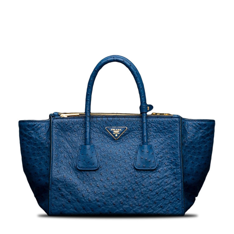 【prada普拉达 手提包】prada(普拉达)鸵鸟皮质手提包bn2619【正品