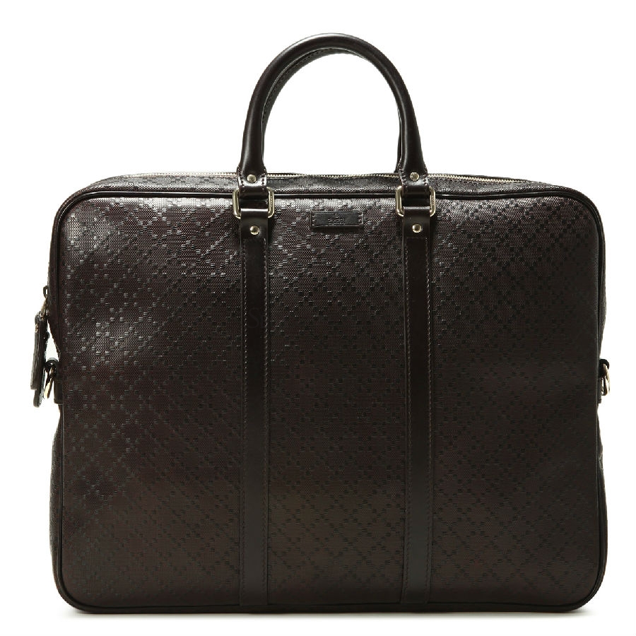 gucci(古驰) 棕色pvc男士公文包