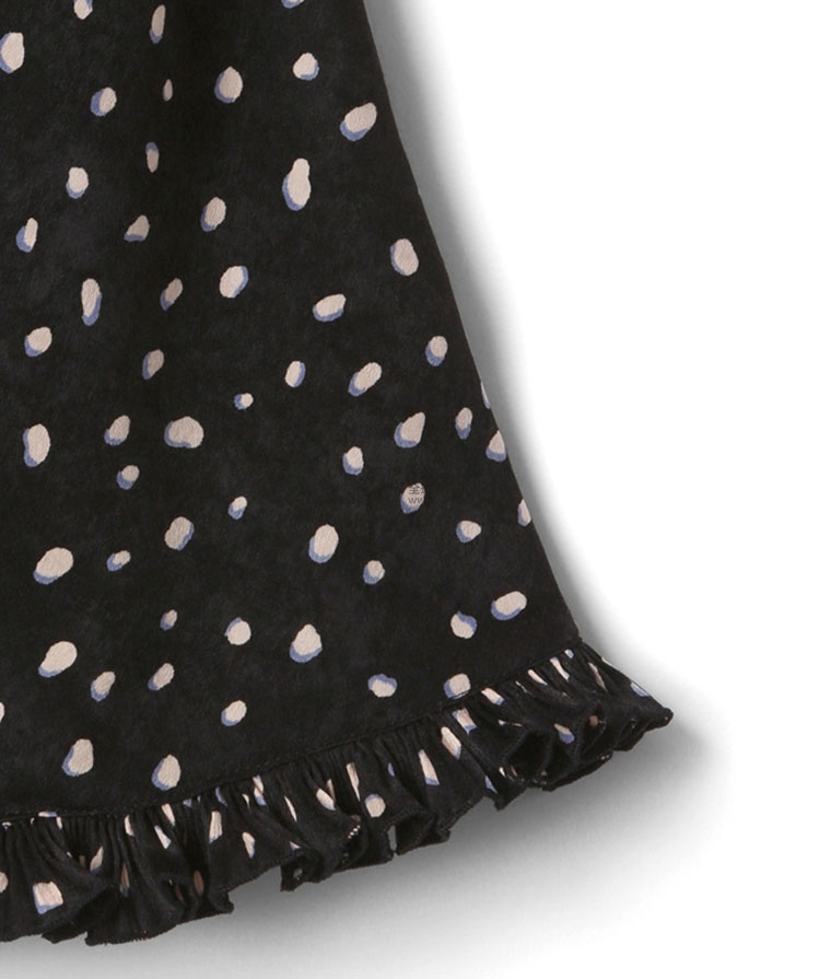 maison de reefur 黑色圆点连衣裙 eoe640002