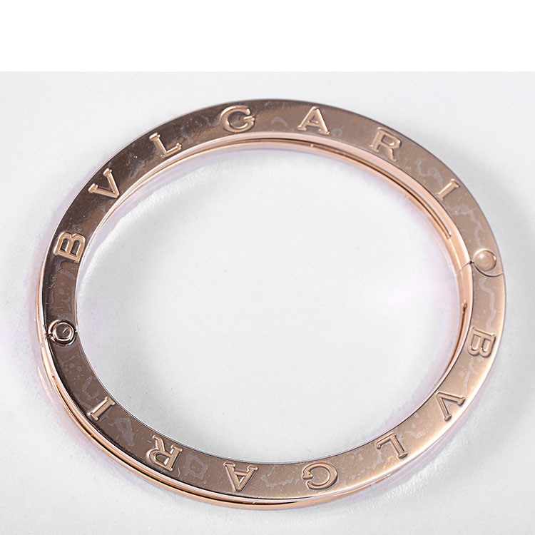 bvlgari(宝格丽) 18k玫瑰金白色陶瓷手镯