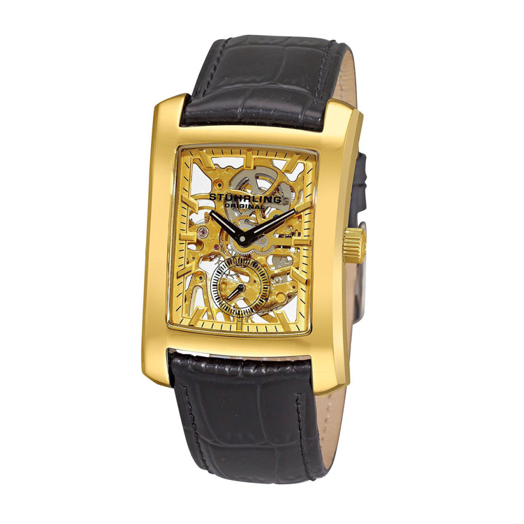 stührling original/施图霖 gatsby系列gatsby skeleton镂空表盘精钢