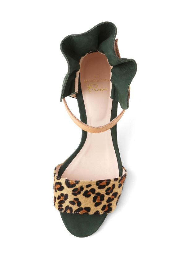 maison de reefur 荷叶边后跟高跟凉鞋eoa74074403