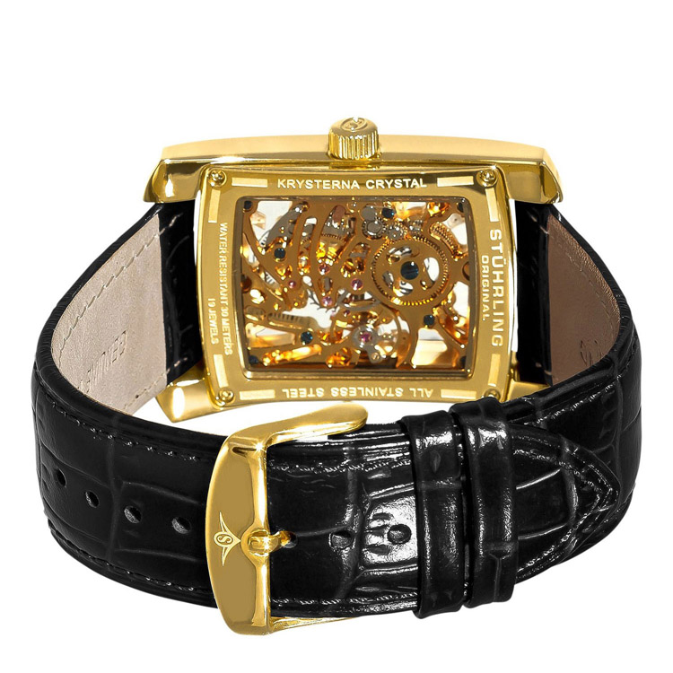 stührling original/施图霖 gatsby系列gatsby skeleton镂空表盘精钢