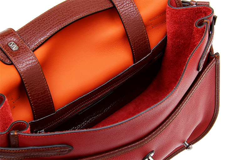 loewe(罗意威) 棕色/暗红色皮质两用包