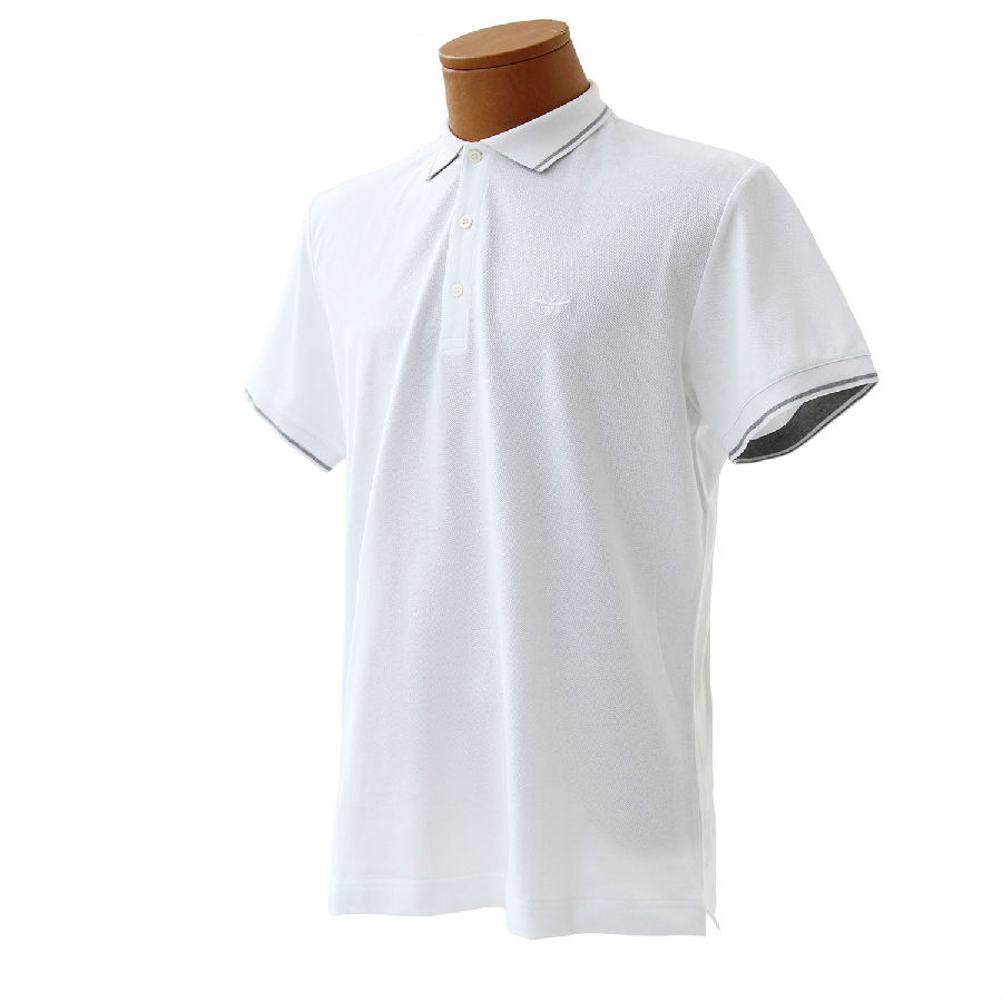 dior(迪奥) 白色灰领男士短袖polo衫 xs