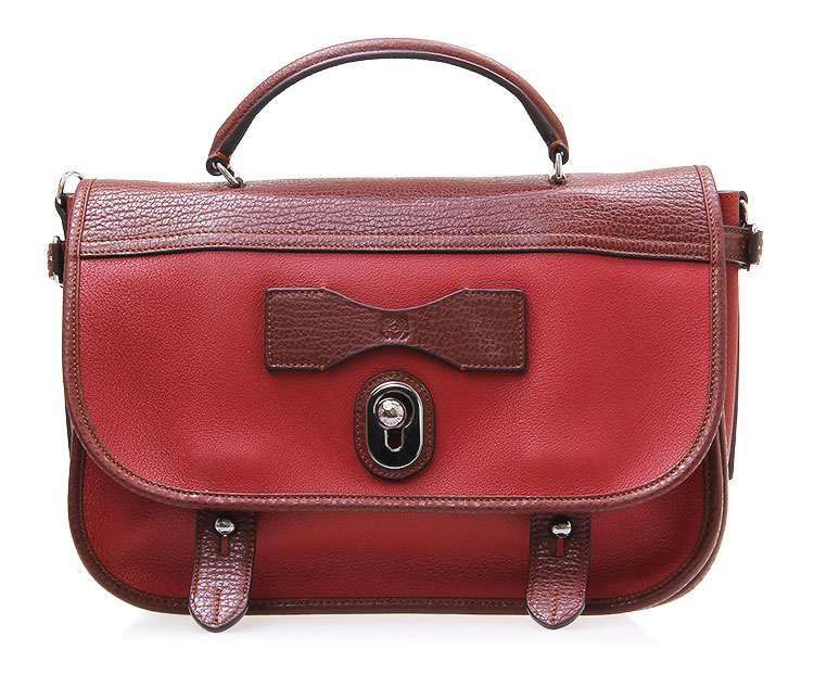 loewe(罗意威) 棕色/暗红色皮质两用包