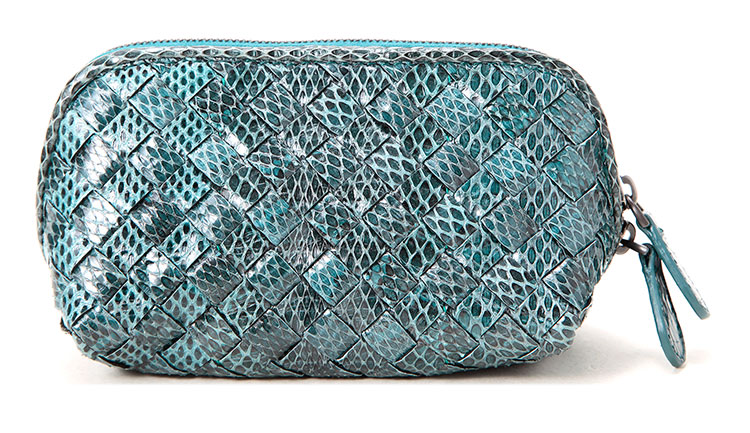品牌bottega veneta(葆蝶家) 绿色水蛇皮化妆包 _bottega veneta