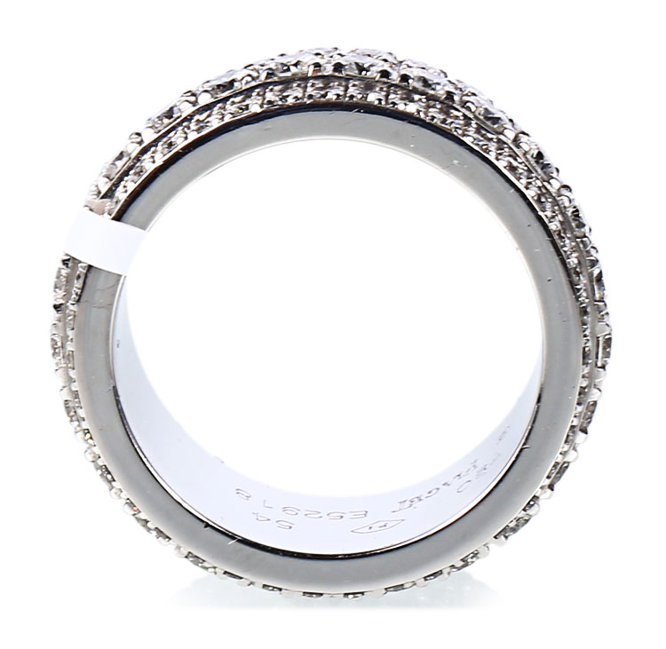 piaget(伯爵) 18k白金镶钻满钻两圈戒指54