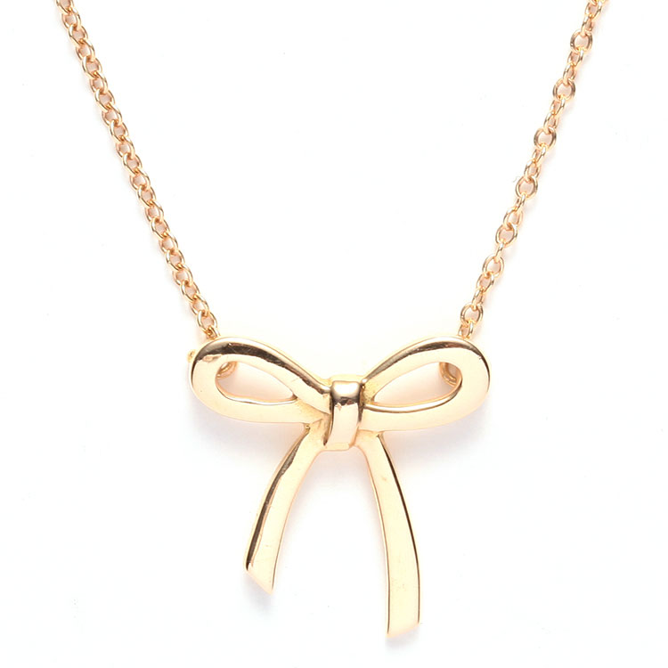 tiffany & co.(蒂芙尼) 18k黄金蝴蝶结项链