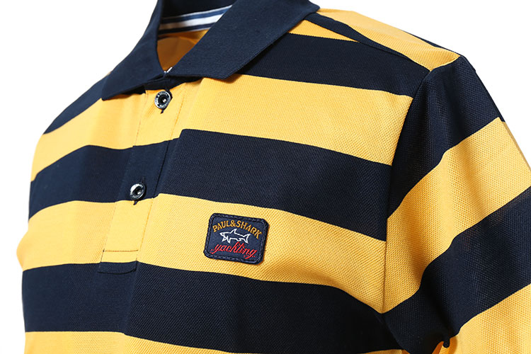 paul shark鲨鱼黄黑色t恤e13p0916sf 黄色 l