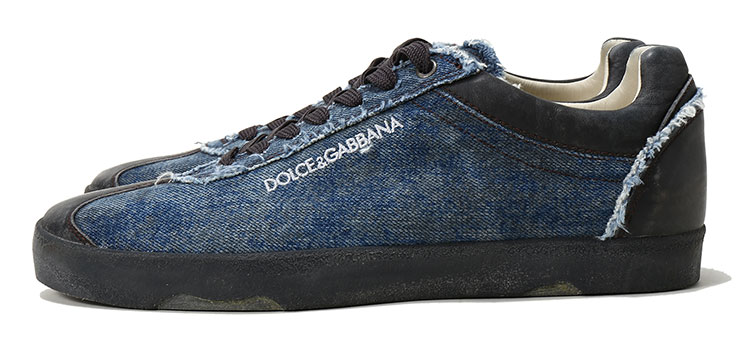 dolce&gabbana/杜嘉班纳男性蓝色牛皮休闲鞋 蓝色 40