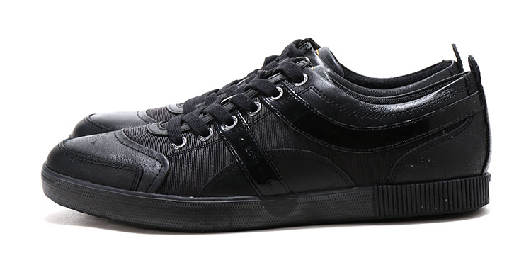 hugo boss黑色皮质男士运动鞋