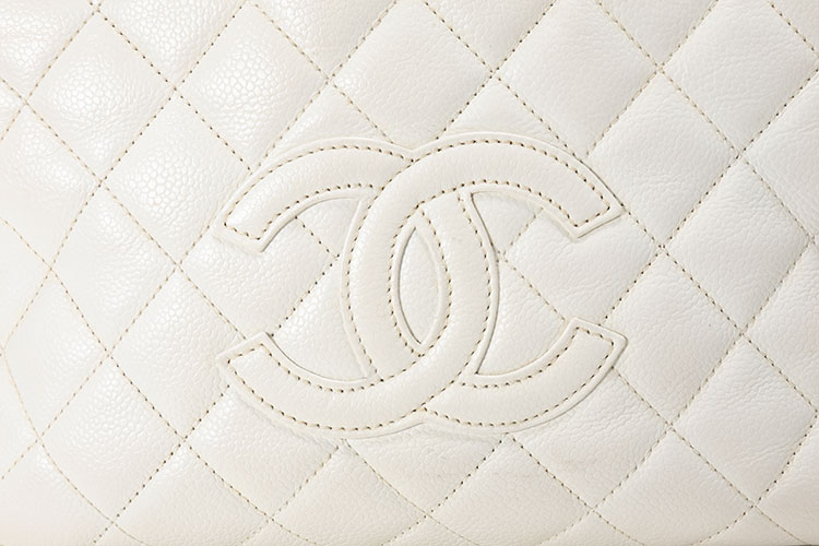 chanel(香奈儿) #奶白色皮质链条单肩包