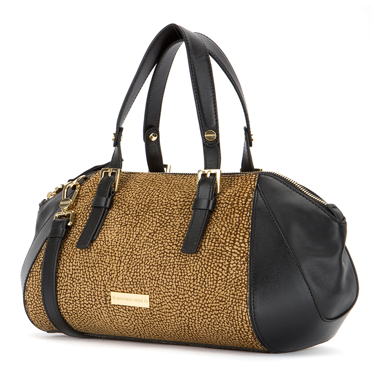 borbonese棕色牛皮女士手提包913422690_311