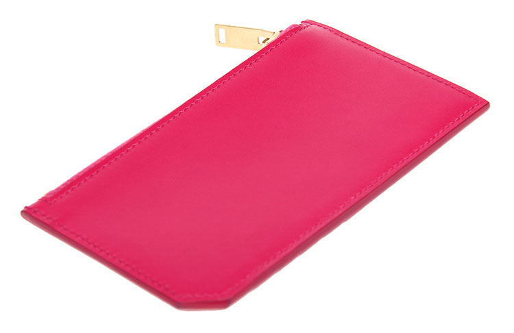 yves saint laurent(圣罗兰) 桃红色皮质卡包生产厂家 ,买yves saint