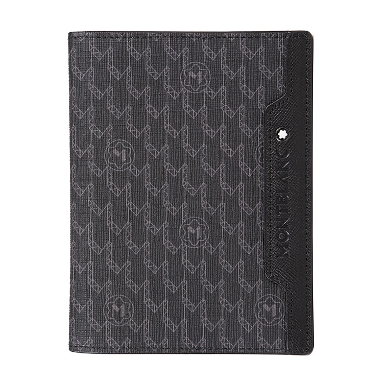 【montblanc万宝龙 小型皮具】montblanc(万宝龙) 黑色logo pvc证件套