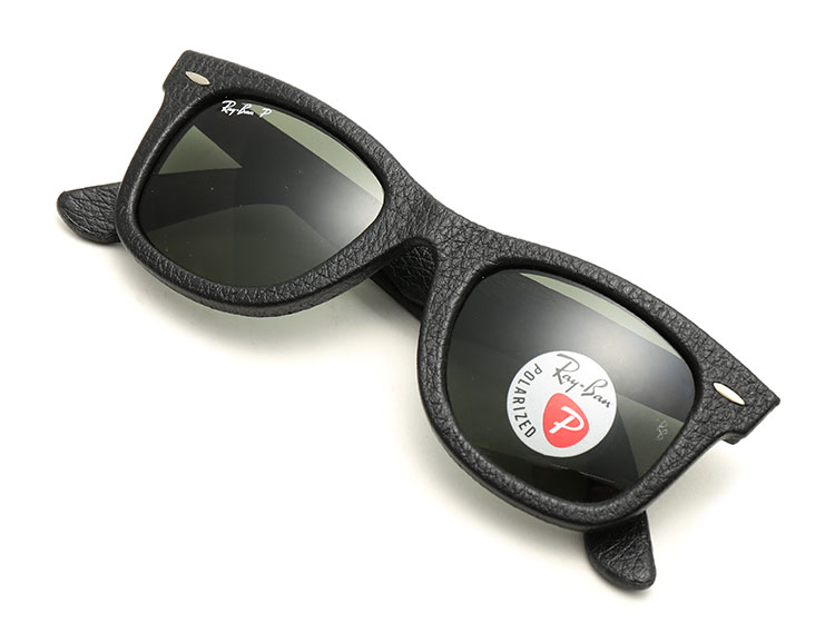 rayban雷朋 新品首发意大利真皮材质 男女太阳偏光墨镜rb2140qm